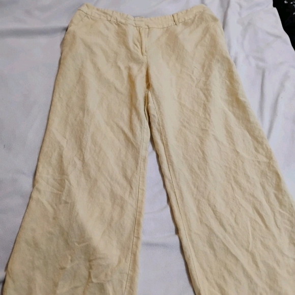 Counterparts Pants - Counterparts Light Yellow Wide Leg Pants